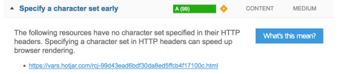 Specify a character set early