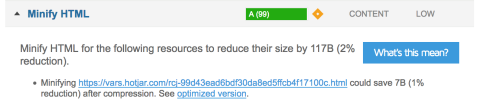 Minify html