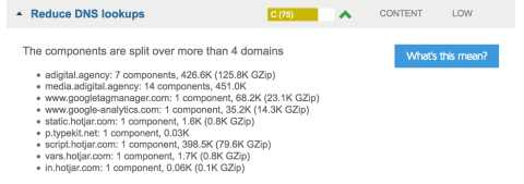 Reduce dns lookups