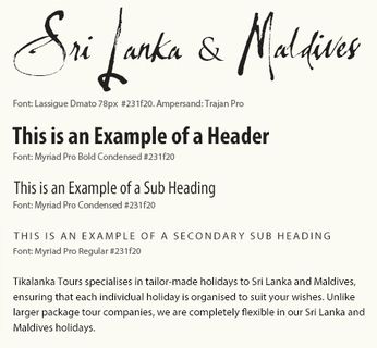 Font selection