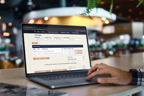 James clay website intergrates with merlin business software