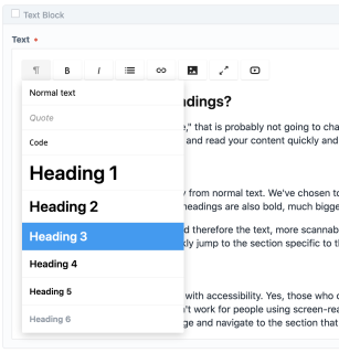 Text editor options craft cms