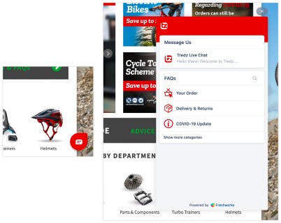 Tredz chat widget