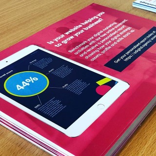 Who said print is dead? were exhibiting today and although we live in a digital world, having something physical makes a refreshing change and more likely to be passed around or pushed across a desk.