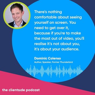 NEW PODCAST 🎤 Andrew Armitage talks to former Hollywood actor Dominic Colenso about communicating over video - whether you're joining a Zoom meeting, delivering training or giving a sales presentation online. Link in bio or follow us on Spotify: The Clientside Podcast