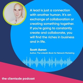 NEW PODCAST 🎤 Andrew Armtiage talks to LinkedIn expert and author Scott Aaron about the principles of making LinkedIn work for you. We talk how connecting with 'yourself' will build a stronger LinkedIn presence. Link in bio or search Spotify for 'The Clientside Podcast'.