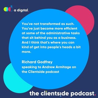 In the latest episode of our podcast, Andrew Armitage discusses digital transformation with Richard Godfrey.Have you heard it yet?Link in bio or search The Clientside Podcast on your favourite podcast outlet.