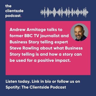 Do you know what Business Storytelling is?Listen to the latest episode of our podcast to find out! 🎤Link in bio or search The Clientside Podcast on Spotify.