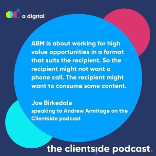 What is ABM?Find out in the latest episode of the Clientside Podcast.Not heard it yet? Find it on your favourite podcast outlet. 🎤