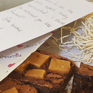 Oh my! What a lovely surprise to receive a box of amazing brownies in the post this morning from @jenisbrownies - thank you to one of our amazing clients - you know who you are! Can’t see them lasting long 😋