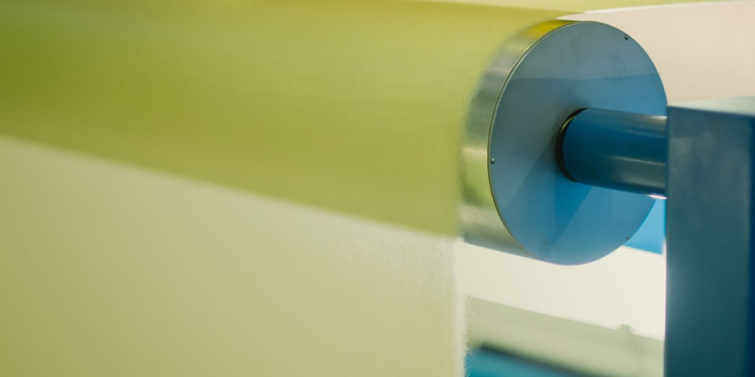 TFP machine roller close up