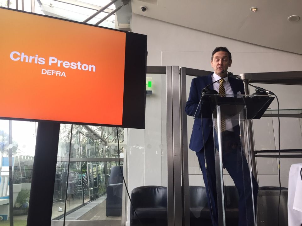 Defra cup fund Chris Preston