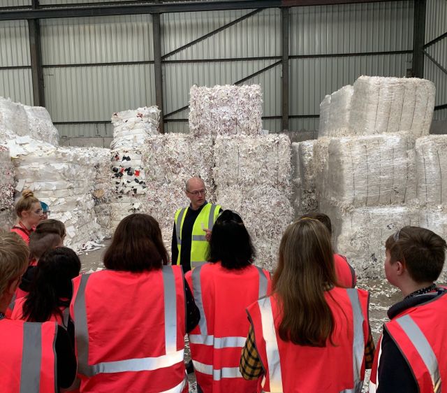 Cups recycle kendal art students