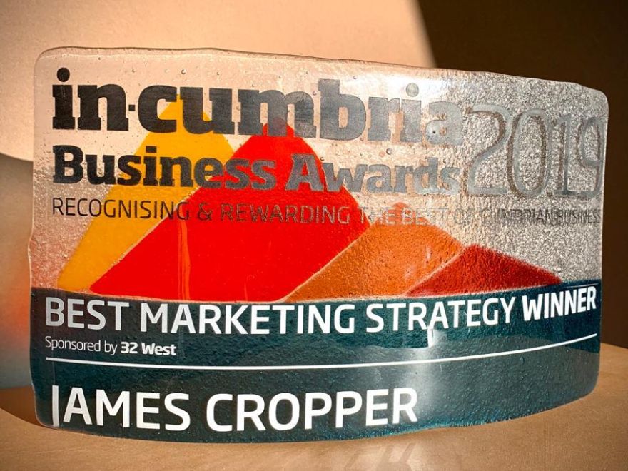 In Cumbria Marketing WINNER award Nov 2019