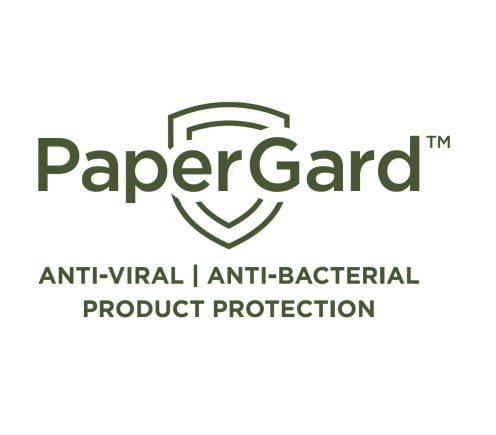 Paper Gard TM antiviral antibacterial logo James Cropper wide