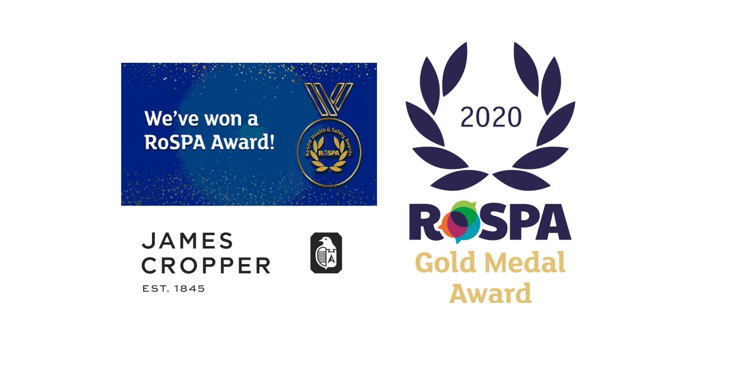 Rospa 2020 James Cropper GOLD banner