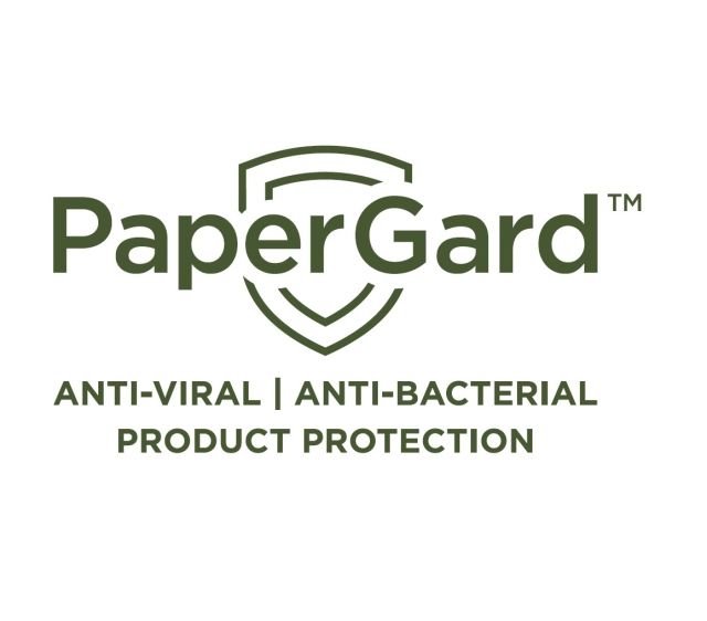 Paper Gard TM antiviral antibacterial logo James Cropper wide