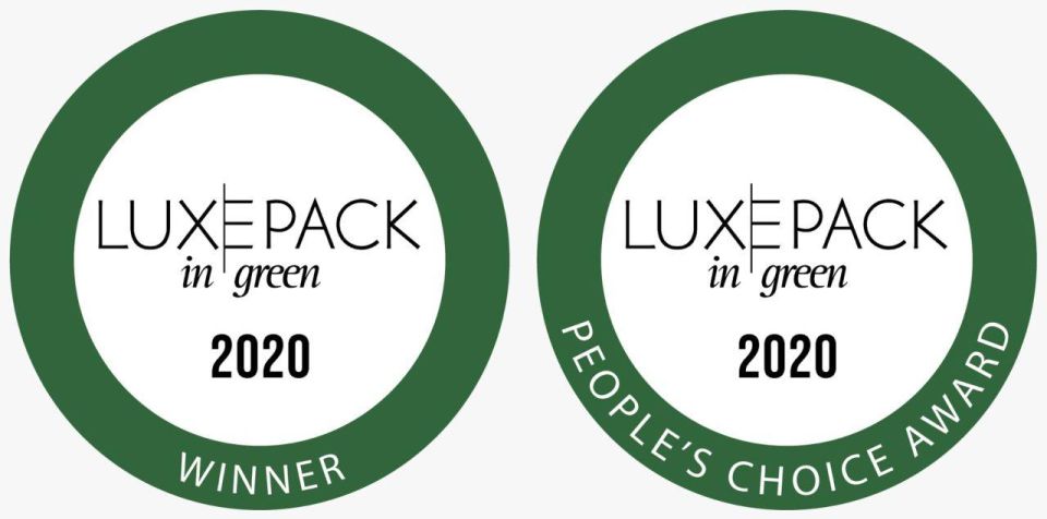 Luxe Pack Green Award WINNER with peoples choice 2020