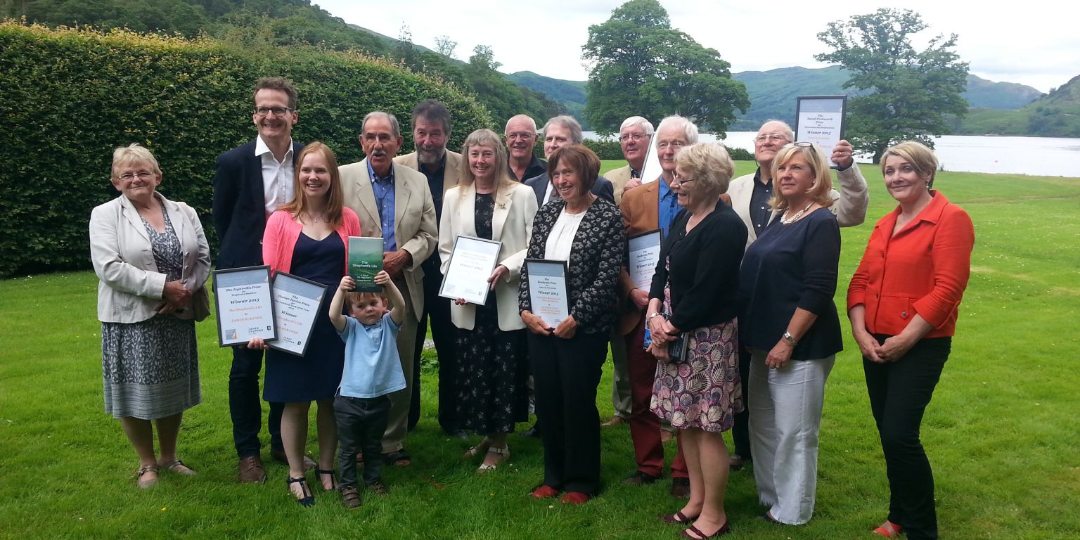 The five category winners with overall winner sponsors and judges