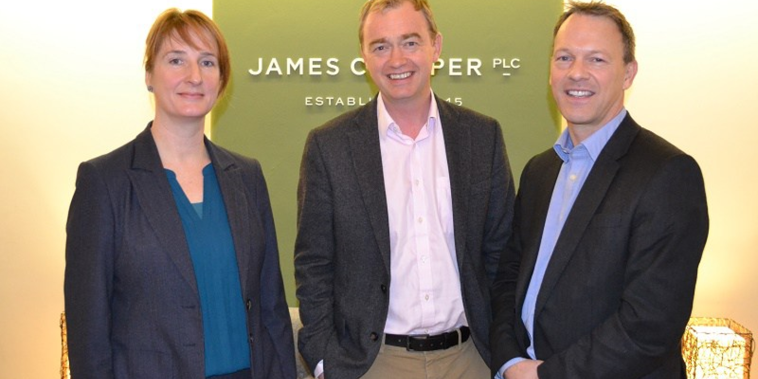 Tim farron at james cropper