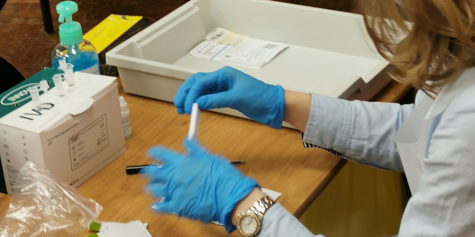 Lateral flow testing covid Kendal James Cropper 5