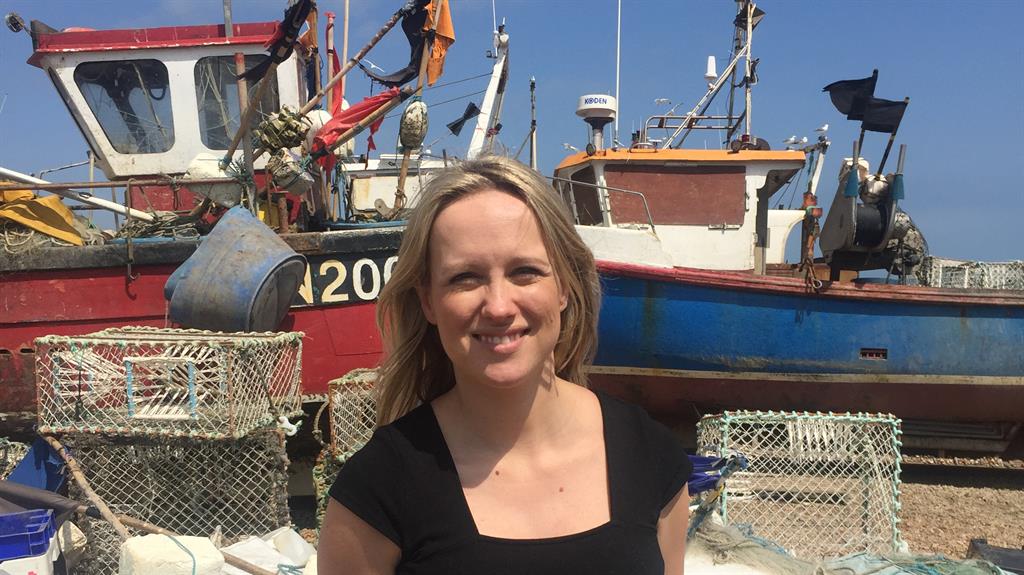 Shore enough: Sophy on the beach at Hastings