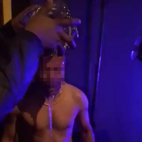 Water A victim is treated on Thursday