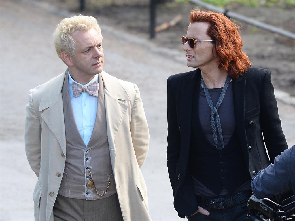 Heavenly creatures: Sheen and Tennant PICTURES: PA/TWITTER