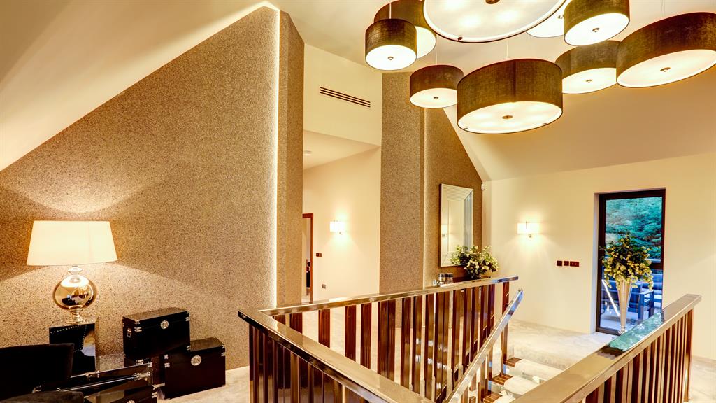 Stairway to heaven: The banister and handrails light up