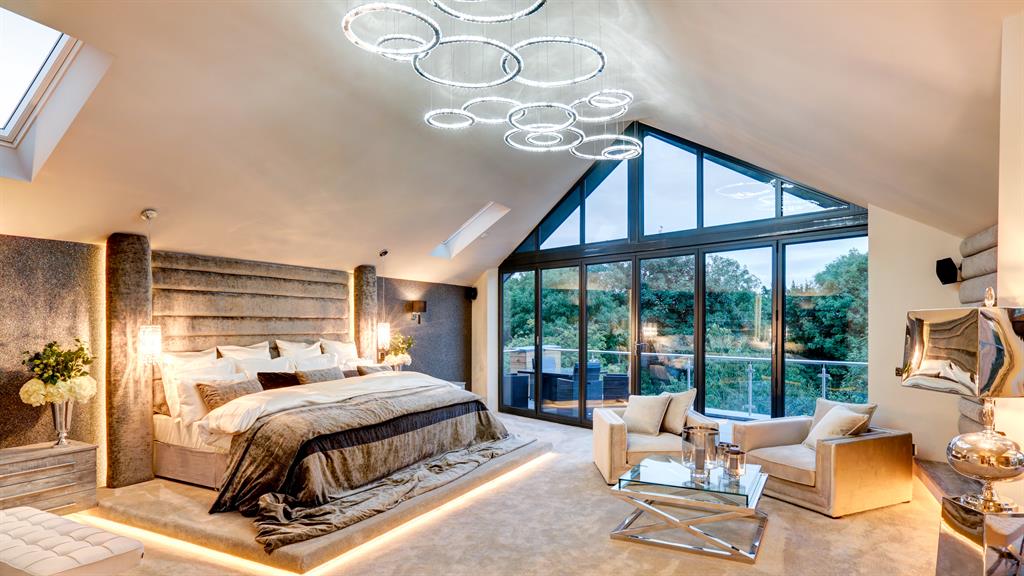 Big dreams: The master suite has a 12ft bed