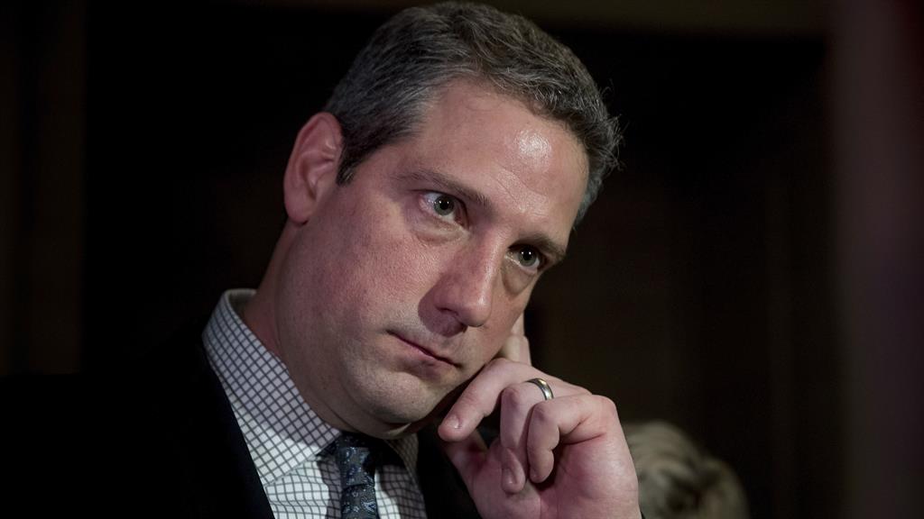 Summit: US politician Tim Ryan and (below) UK sports minister Tracey Crouch
