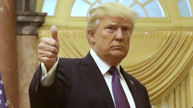 Twitter happy
Donald Trump PIC AP