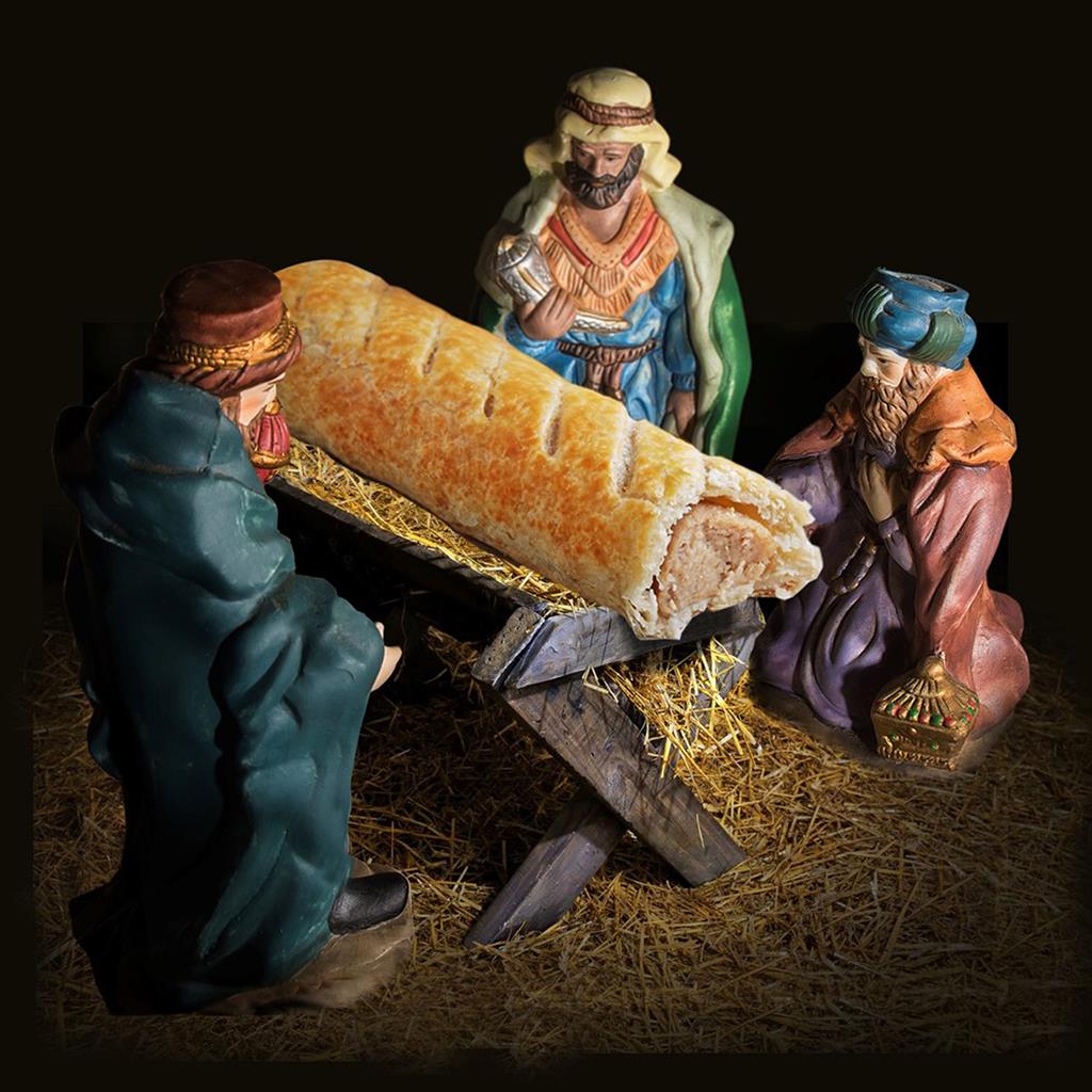 Bakery chain Greggs apologises for replacing Jesus with sausage roll