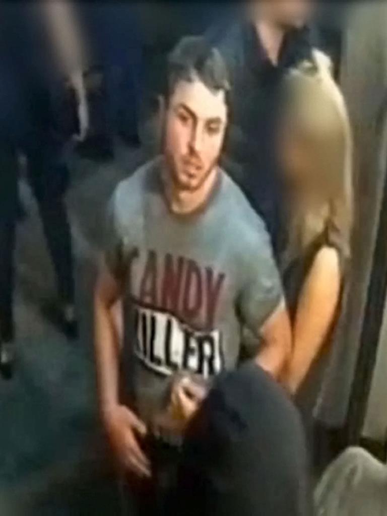 Caught on CCTV: Collins in club. (Below) Lauren Trent
