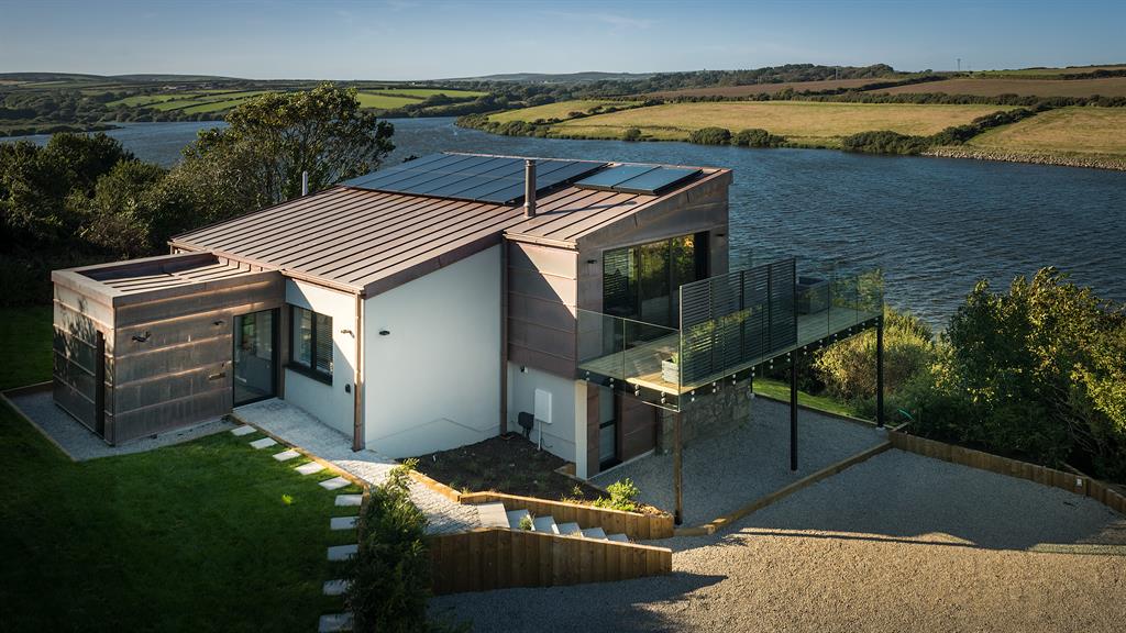 Weathered well: The once shiny copper cladding is now a mellow, tarnished brown