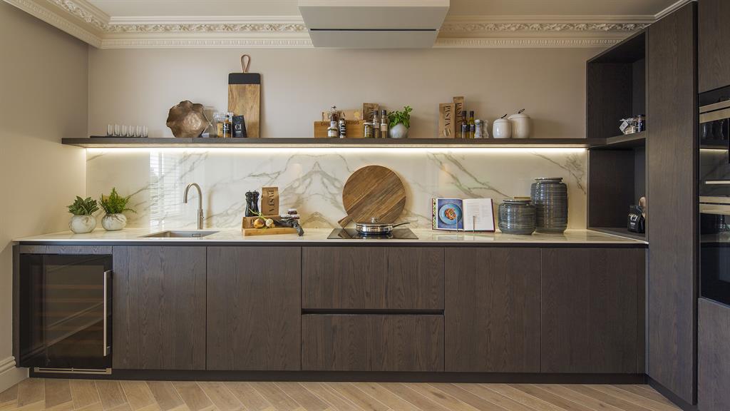 Attention to detail: The Neolith worktops in the penthouse’s kitchen