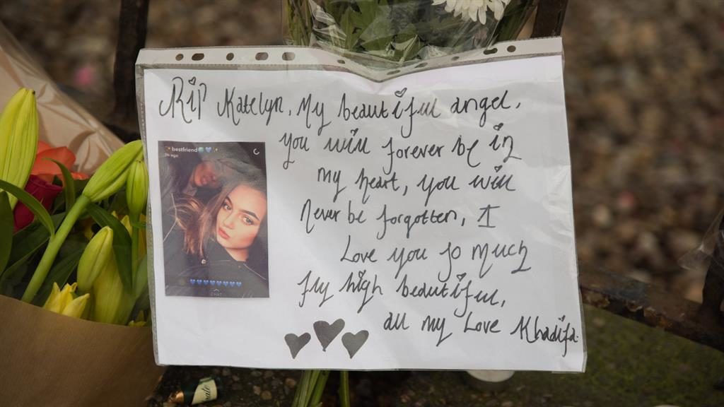 Heartfelt note A friend writes that Katelyn will'never be forgotten