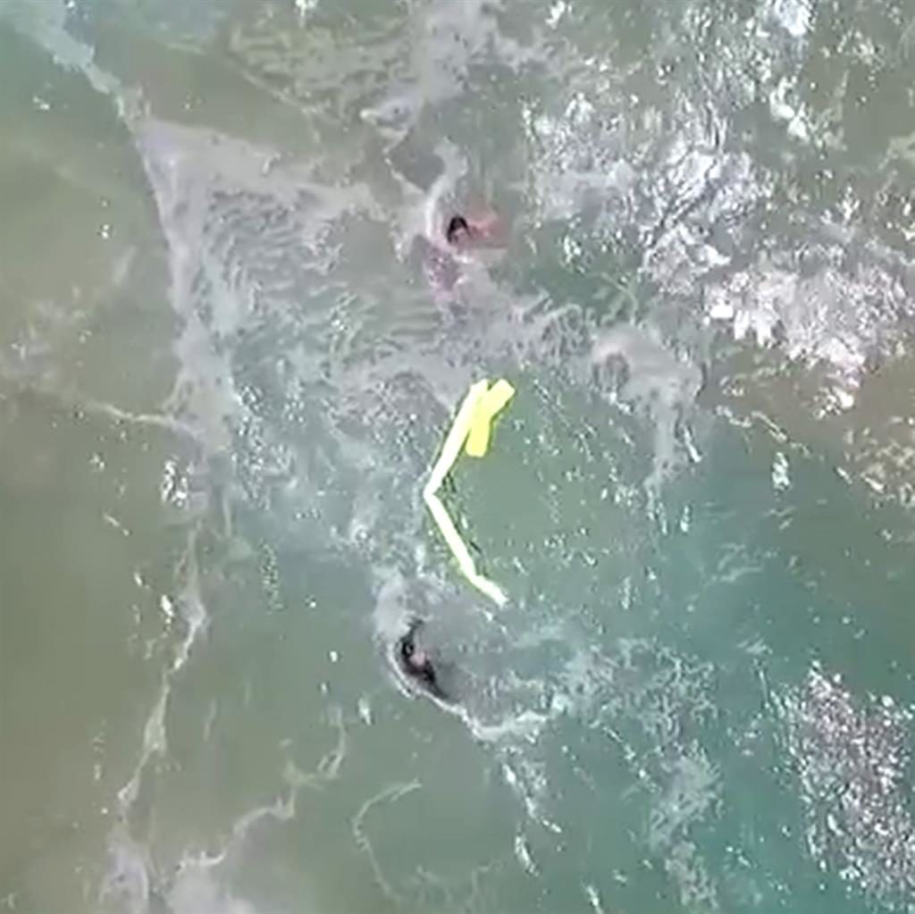 Drone saves two Australian swimmers from drowning