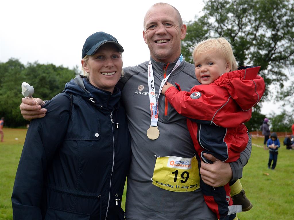 Expecting: Zara And Mike Tindall with daughter Mia PICTURE: GETTY