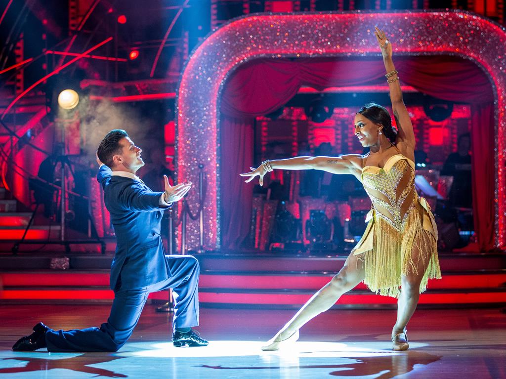 Something to Gork-at: Alexandra in action with her dance partner on the BBC show PICTURE: PA