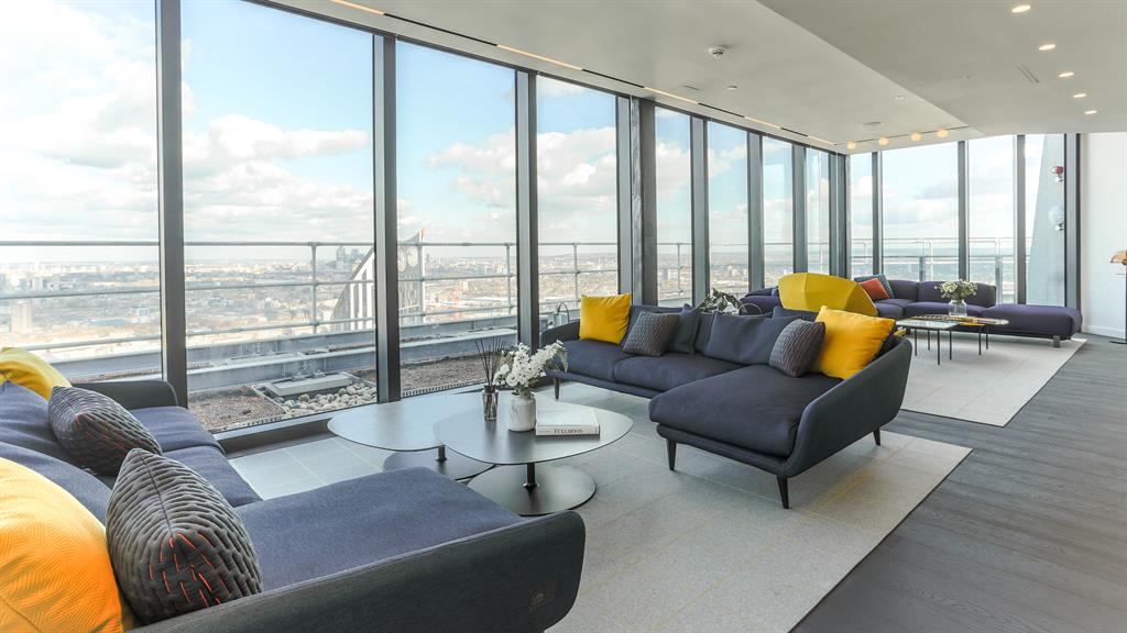 Top of the world: The communal Sky Lounge area at UNCLE Elephant & Castle