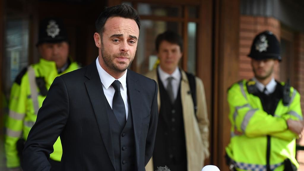Seeking
specialist
help’ Ant
Mc Partlin
leaving
court in
Wimbledon
yesterday PIC GETTY