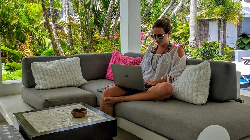 Home from home: Charli house sitting on the Caribbean island of Nevis