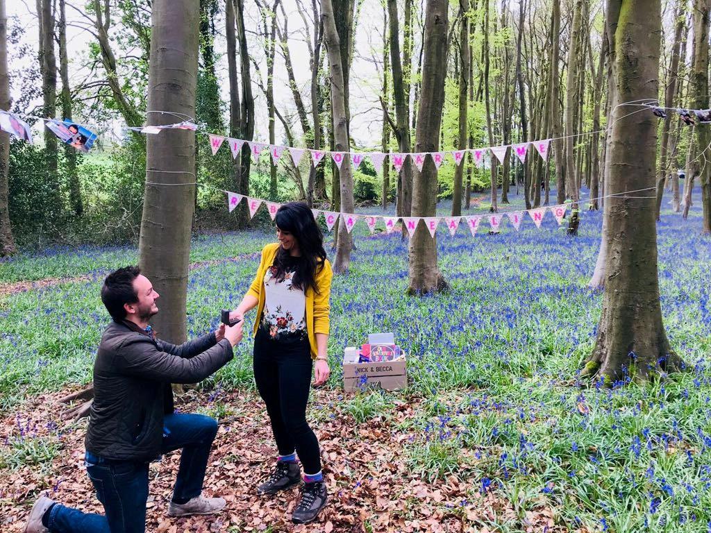 You had me at...: Nick gets down on one knee