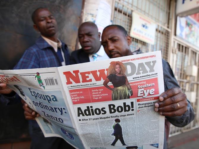 Gone: After 37 years, Mugabe falls PICTURES: EPA/REX