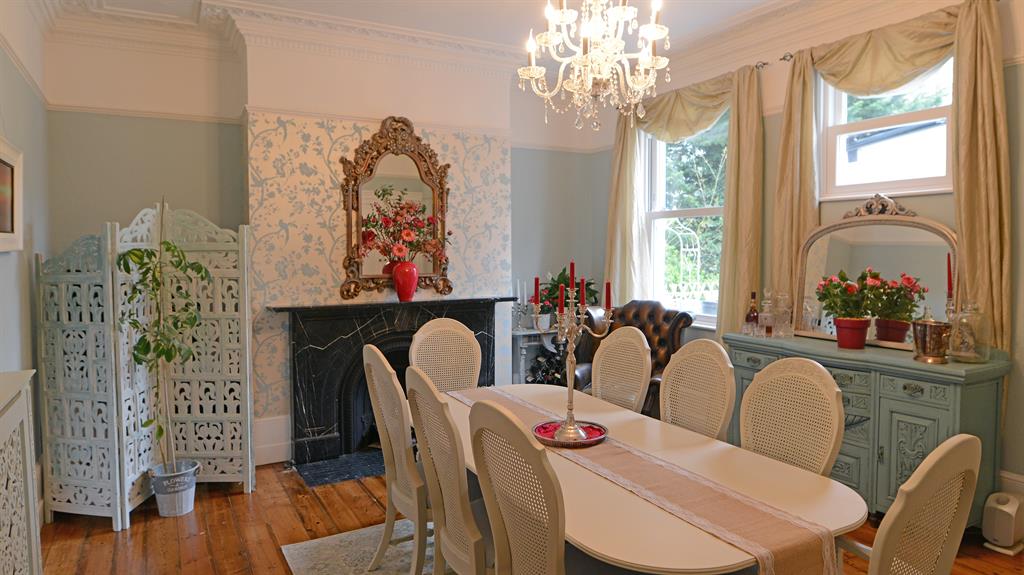 Use your imagination: Embrace a look, and you can even upholster simple items, like a chair, below