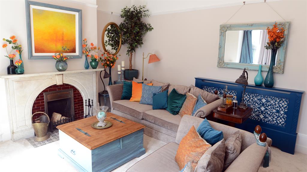 Moody blue: A room’s colour can make you feel energised or relaxed, says Georgina