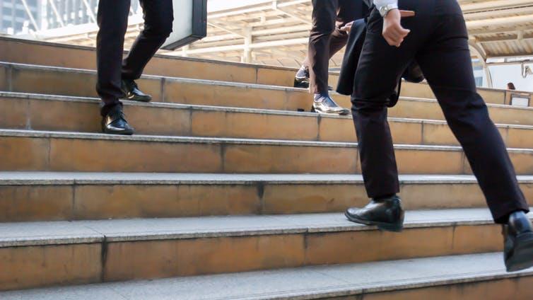 Step up: Some people prefer stairs to a Stairmaster PICTURE: JUNE CHALIDA/ SHUTTERSTOCK.COM