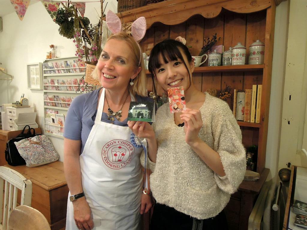 Big in Japan: Ms Cooper with Manami Tanaka