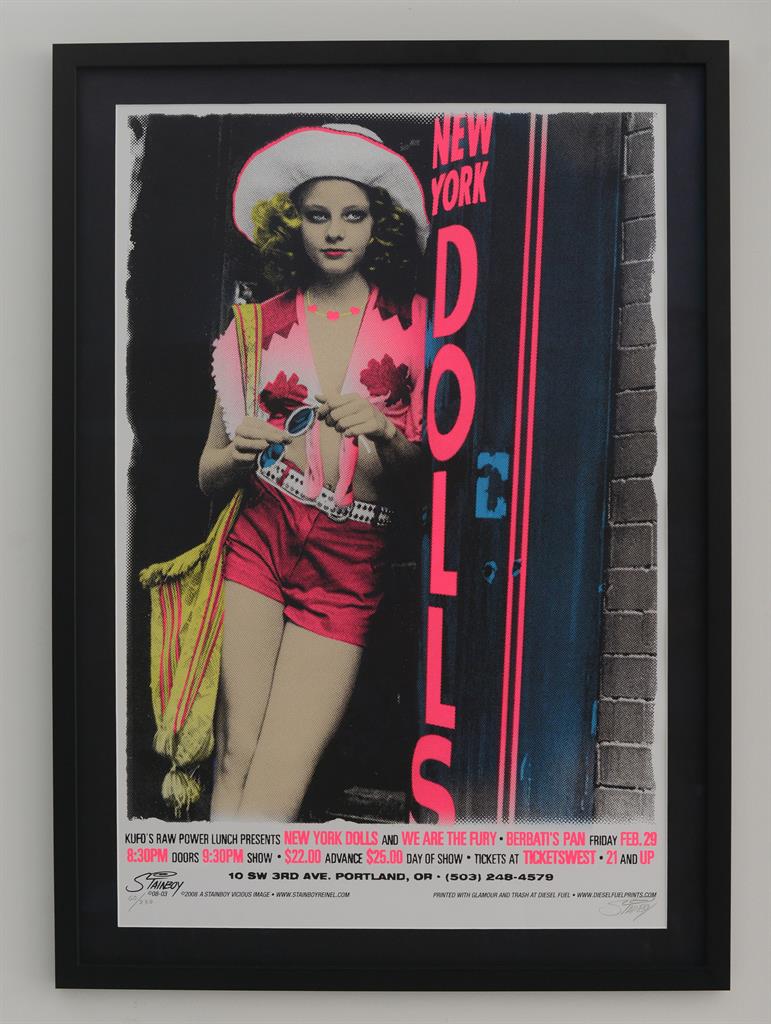 Eye-catching: The beloved New York Dolls poster